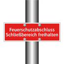 Feuerschutzabschluss Schließbereich freihalten