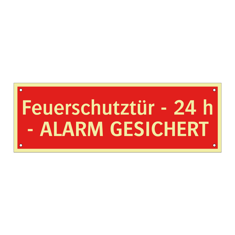 Feuerschutztür - 24 h - ALARM GESICHERT