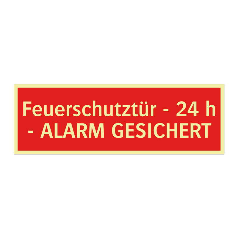 Feuerschutztür - 24 h - ALARM GESICHERT