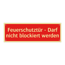 Feuerschutztür - Darf nicht blockiert werden