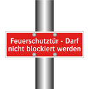 Feuerschutztür - Darf nicht blockiert werden