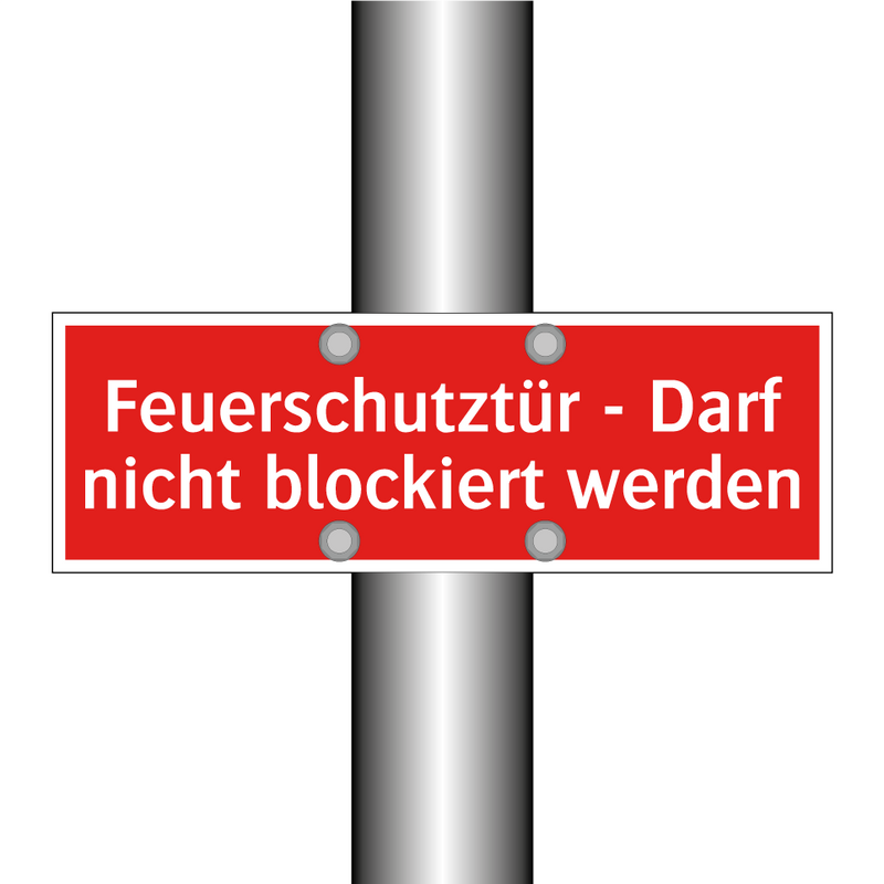 Feuerschutztür - Darf nicht blockiert werden