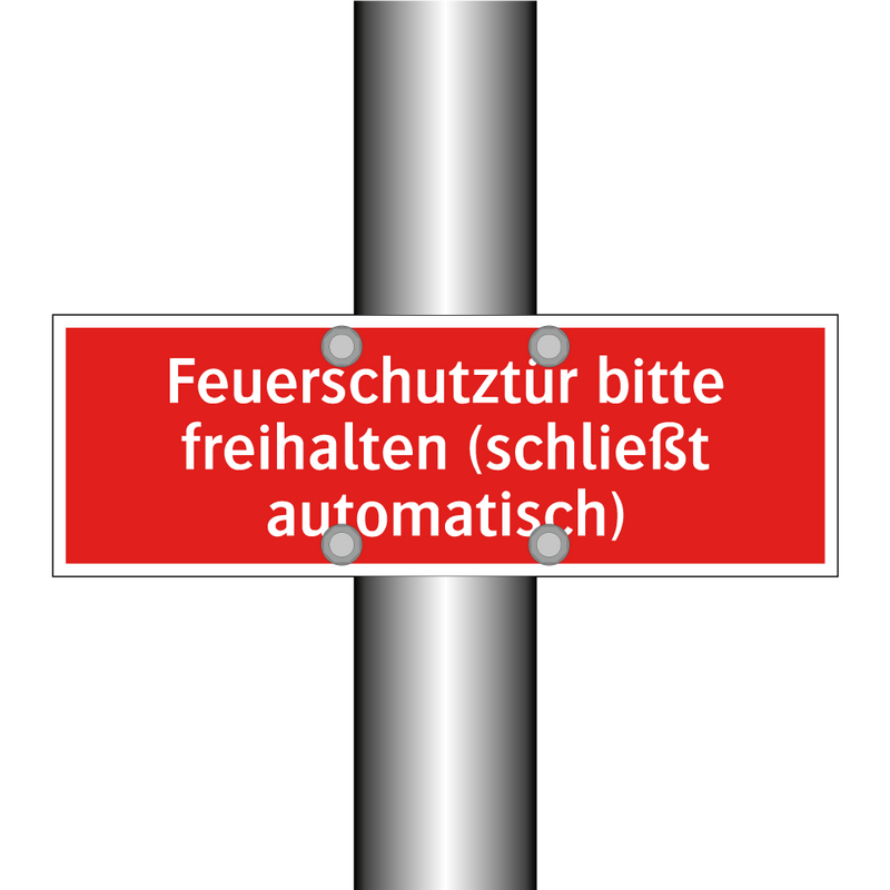 Feuerschutztür bitte freihalten (schließt automatisch)