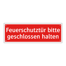 Feuerschutztür bitte geschlossen halten
