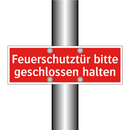 Feuerschutztür bitte geschlossen halten