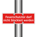 Feuerschutztür darf nicht blockiert werden