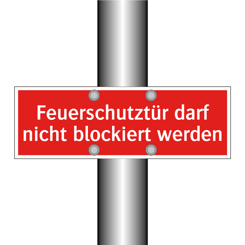 Feuerschutztür darf nicht blockiert werden