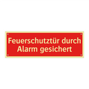 Feuerschutztür durch Alarm gesichert
