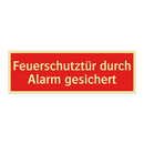 Feuerschutztür durch Alarm gesichert