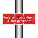 Feuerschutztür durch Alarm gesichert