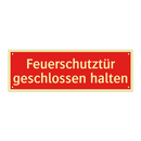 Feuerschutztür geschlossen halten