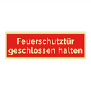 Feuerschutztür geschlossen halten