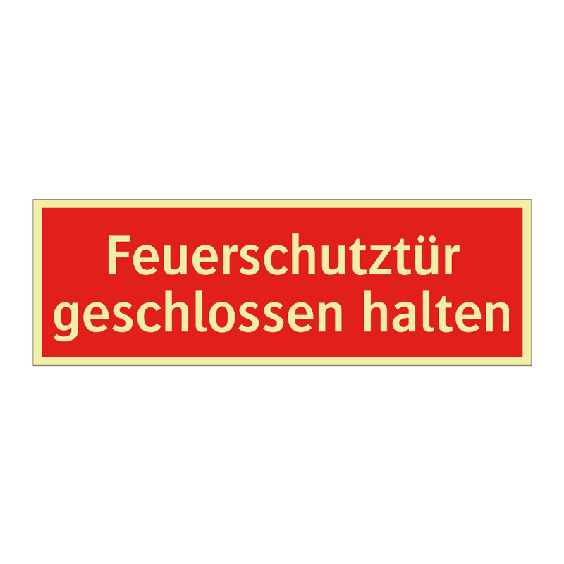 Feuerschutztür geschlossen halten
