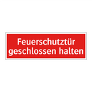 Feuerschutztür geschlossen halten