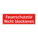 Feuerschutztür Nicht blockieren