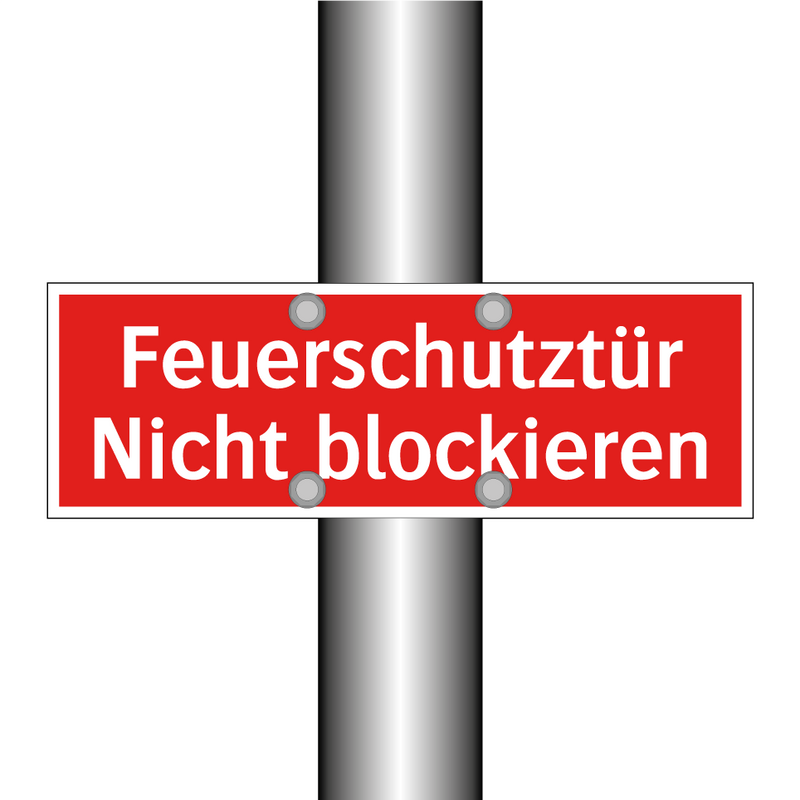 Feuerschutztür Nicht blockieren