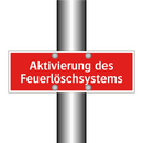 Aktivierung des Feuerlöschsystems