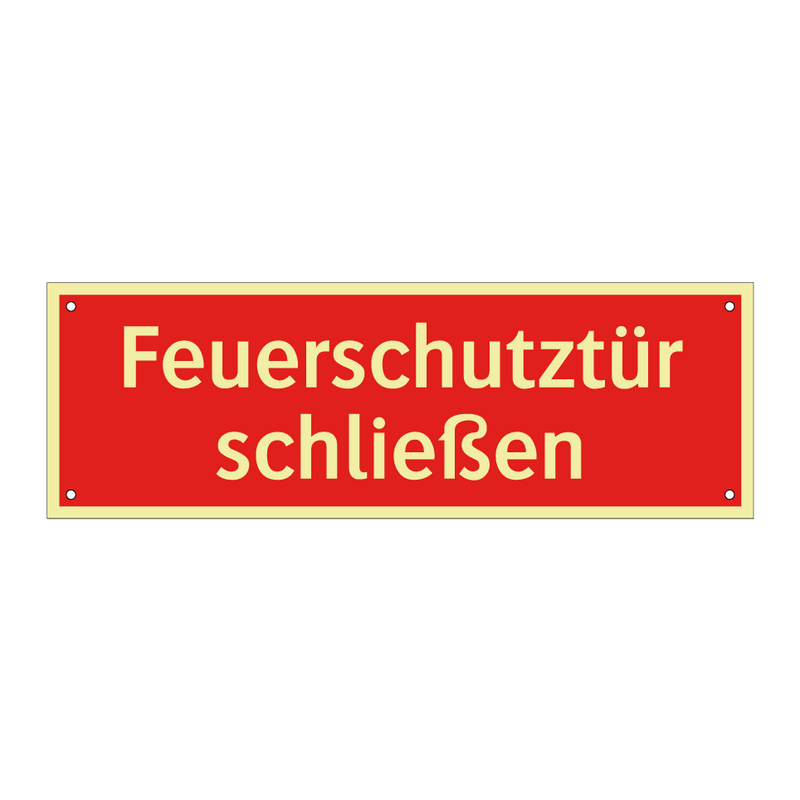 Feuerschutztür schließen