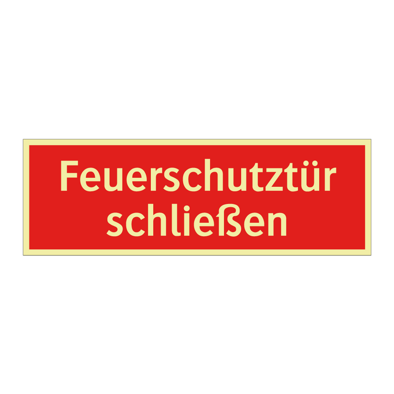 Feuerschutztür schließen
