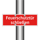 Feuerschutztür schließen