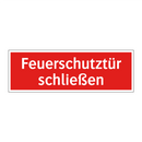 Feuerschutztür schließen
