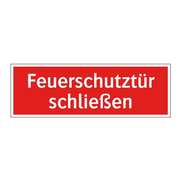 Feuerschutztür schließen