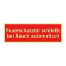 Feuerschutztür schließt bei Rauch automatisch