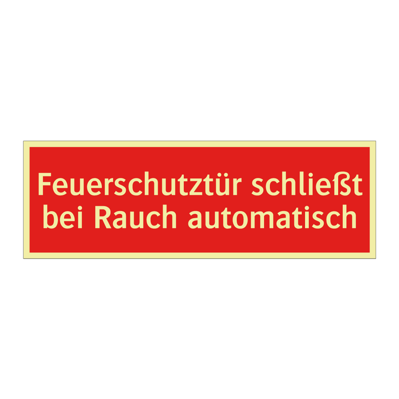 Feuerschutztür schließt bei Rauch automatisch