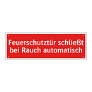Feuerschutztür schließt bei Rauch automatisch