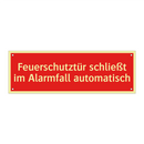 Feuerschutztür schließt im Alarmfall automatisch