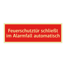 Feuerschutztür schließt im Alarmfall automatisch