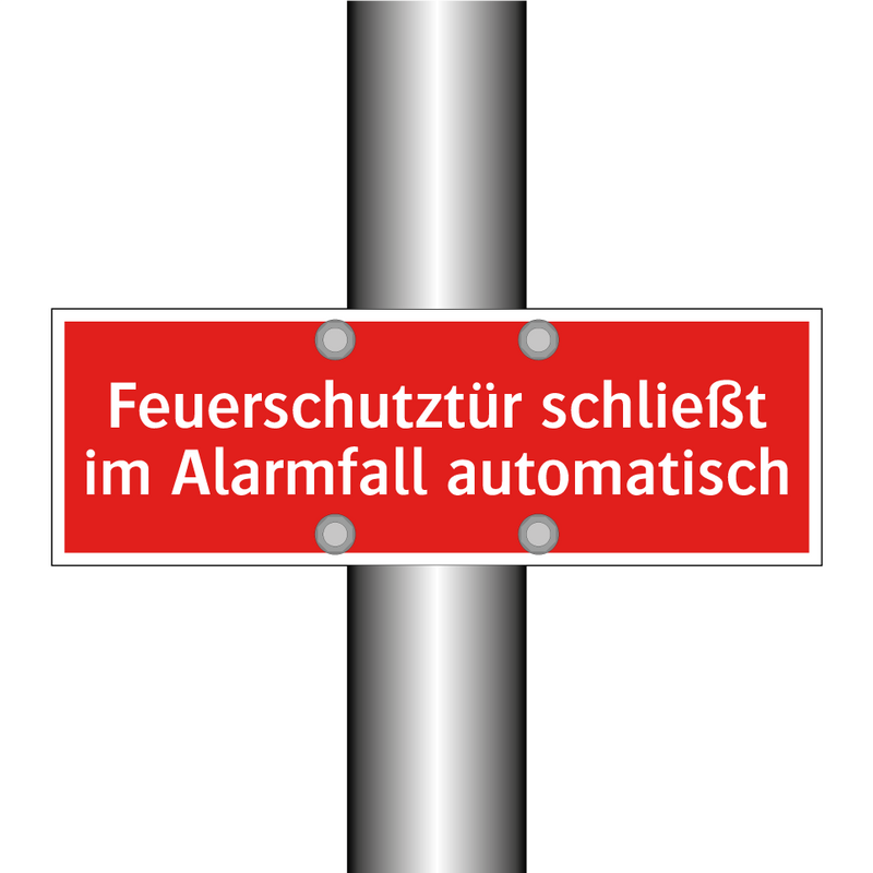 Feuerschutztür schließt im Alarmfall automatisch