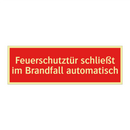 Feuerschutztür schließt im Brandfall automatisch