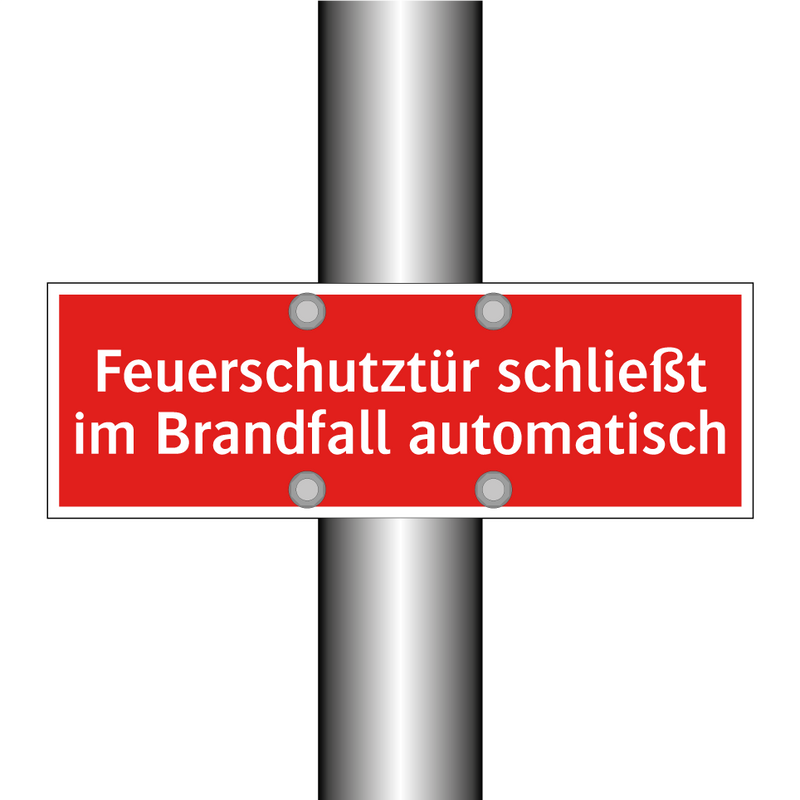 Feuerschutztür schließt im Brandfall automatisch