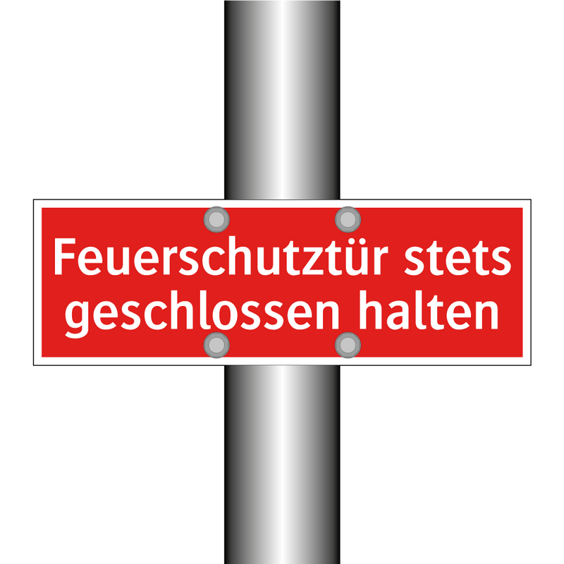 Feuerschutztür stets geschlossen halten