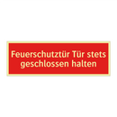 Feuerschutztür Tür stets geschlossen halten
