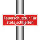 Feuerschutztür Tür stets schließen