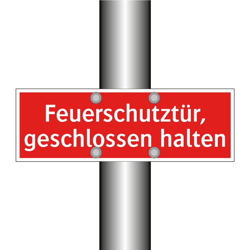 Feuerschutztür, geschlossen halten