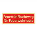Feuertür Fluchtweg für Feuerwehrleute