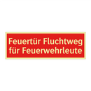 Feuertür Fluchtweg für Feuerwehrleute