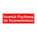 Feuertür Fluchtweg für Feuerwehrleute