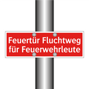 Feuertür Fluchtweg für Feuerwehrleute