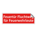 Feuertür Fluchtweg für Feuerwehrleute