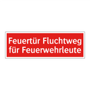 Feuertür Fluchtweg für Feuerwehrleute