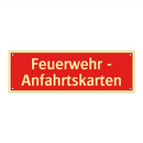 Feuerwehr - Anfahrtskarten
