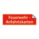 Feuerwehr - Anfahrtskarten