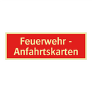 Feuerwehr - Anfahrtskarten