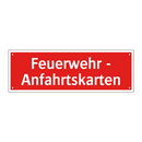 Feuerwehr - Anfahrtskarten