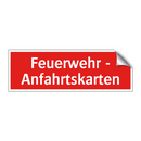 Feuerwehr - Anfahrtskarten