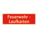 Feuerwehr - Laufkarten